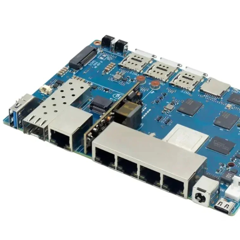 Bananapi Bpi R4 Wifi 7 - WLAN-7-Router-Board mit MTK MT7988A-Design, 4G RAM