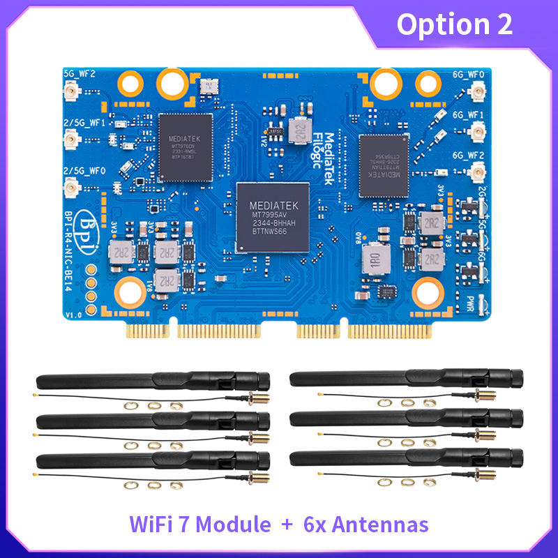 BPI-R4-NIC-BE14 WiFi 7-Modul m – Bananapi Bpi R4 Wifi 7 Bewertung und Preis