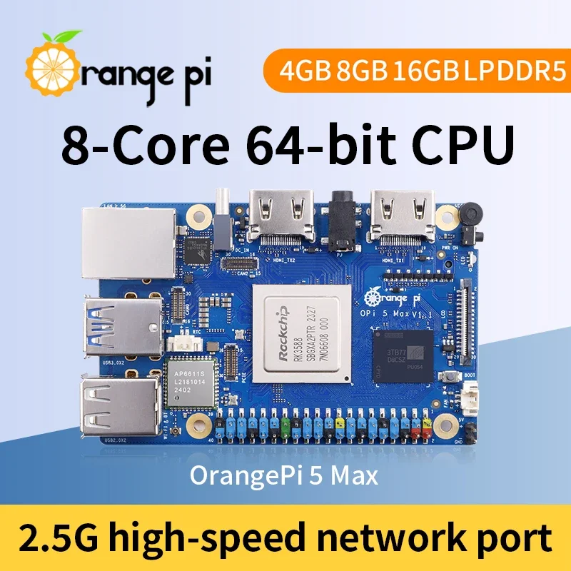 Orange Pi 5 Max 8GB / 16GB RAM – Orange Pi 5 Max Rk3588 Bewertung und Preis
