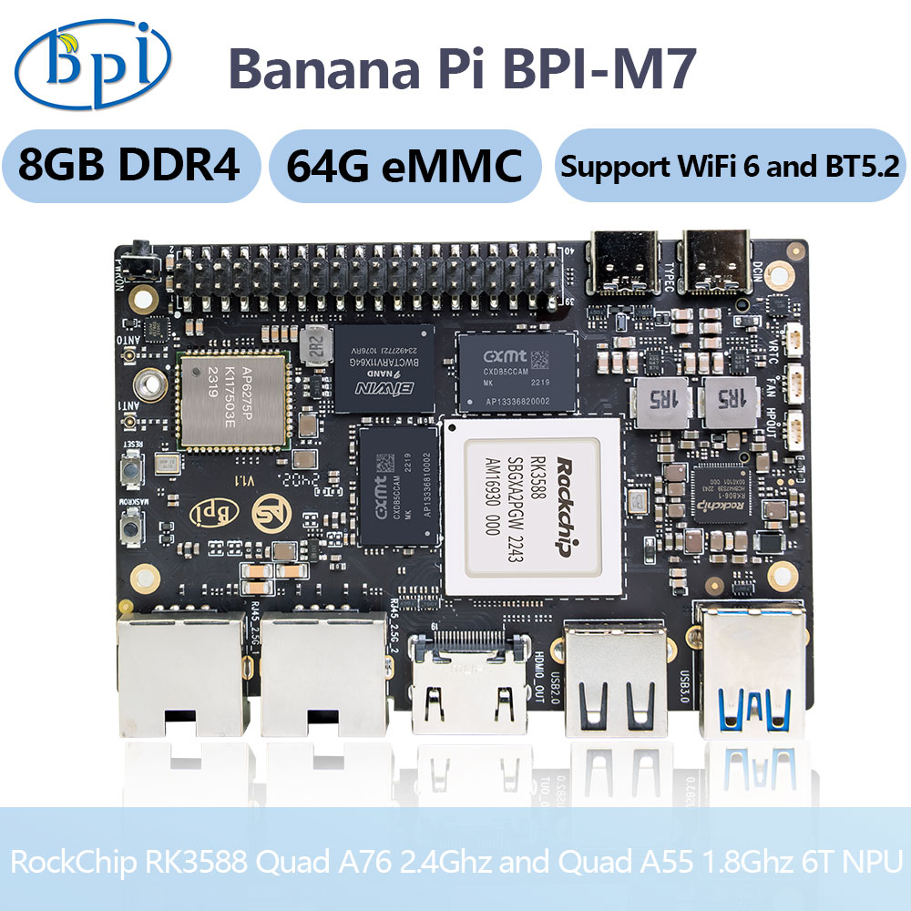 Banana Pi BPI-M7 RockChip RK35 – Banana Pi Bpi M7 Rk3588 Bewertung und Preis