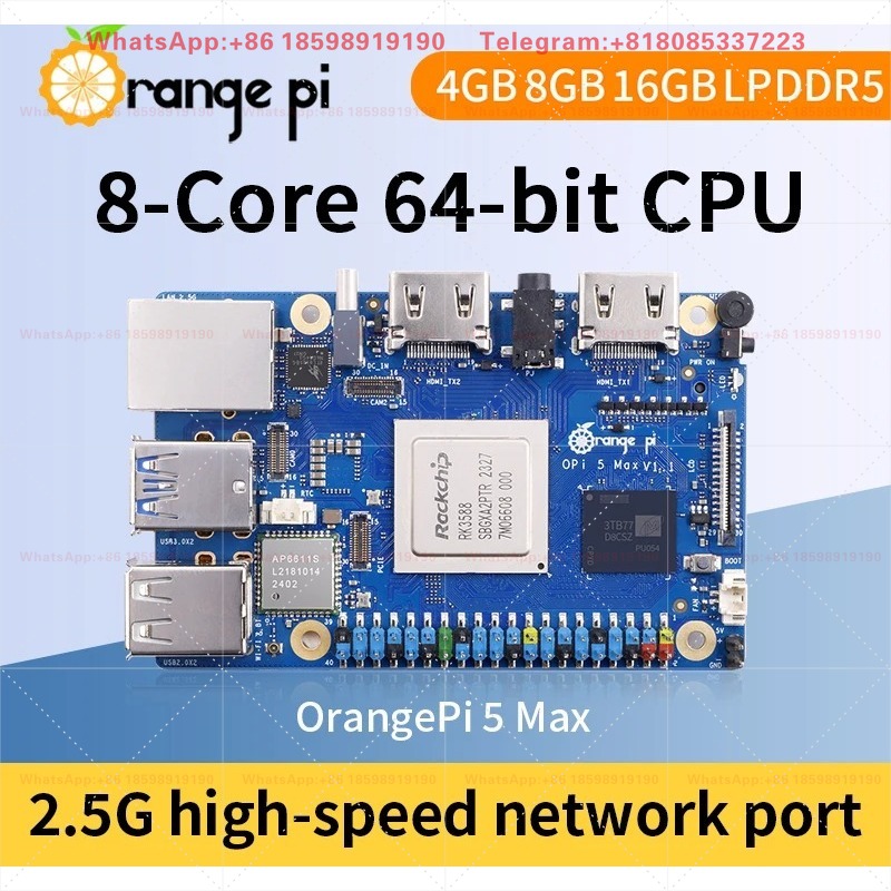 Orange Pi 5 Max 8GB / 16GB RAM – Orange Pi 5 Max Rk3588 Bewertung und Preis